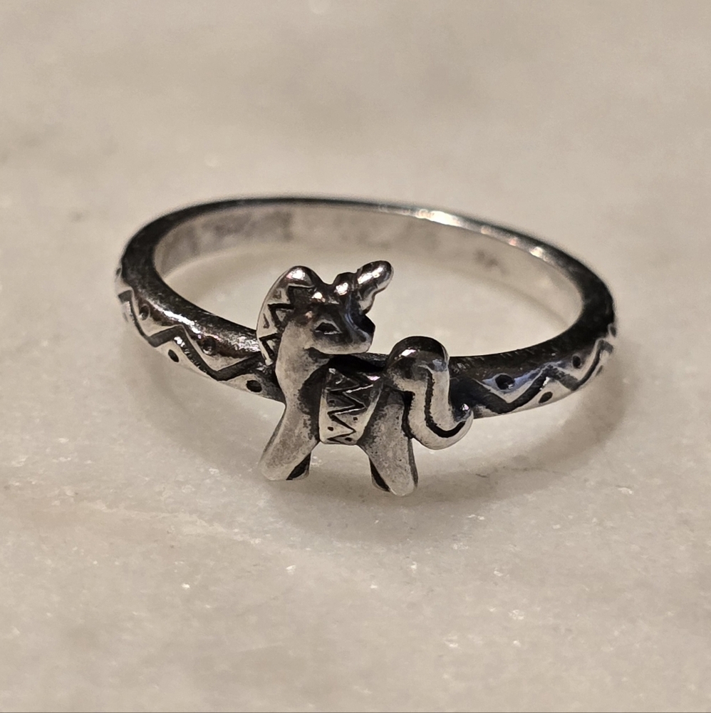 James Avery Retired Sterling Silver Unicorn Ring